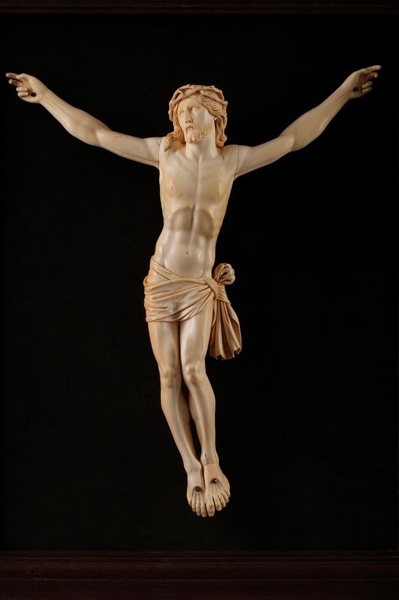 A carved ivory figure of the Crucified Christ | MasterArt